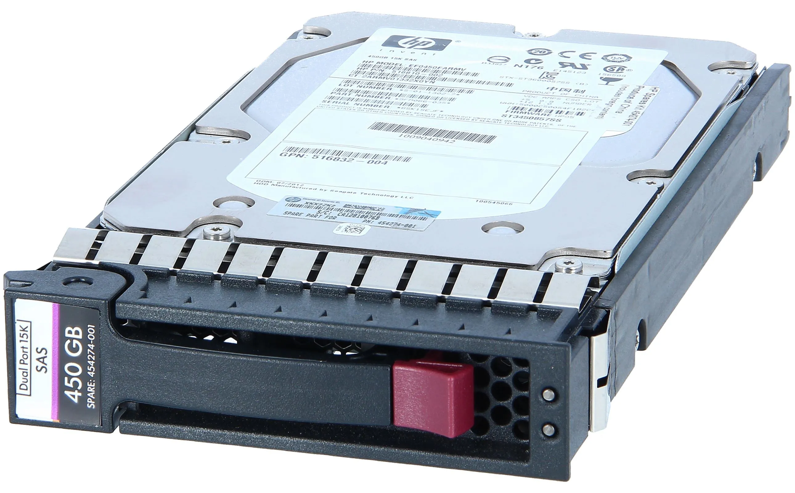 454232-B21 HP 450GB SAS 3G 15K LFF (3.5in) DP ENT HDD