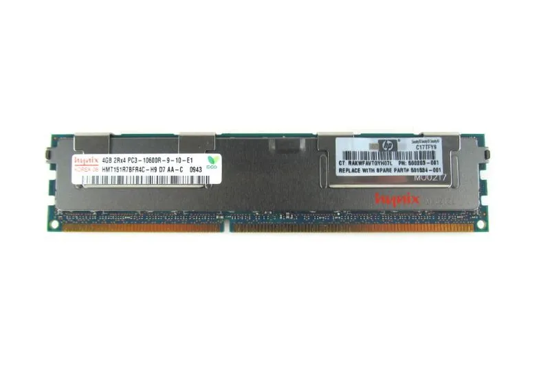 501534-001 HP HP 4GB 2Rx4 PC3-10600R-9