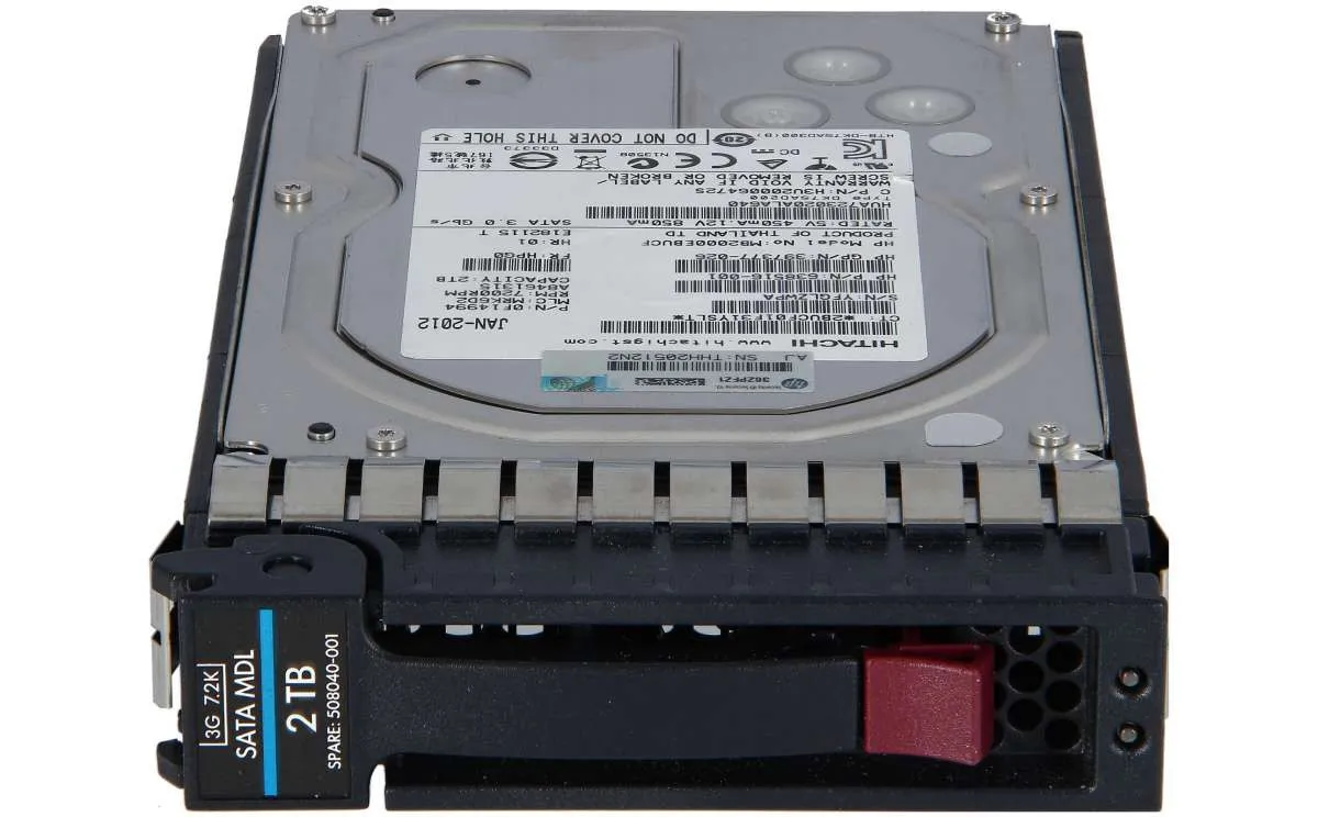 507632-B21 HP 2TB 3G SATA 7,2K 3,5IN MDL HDD