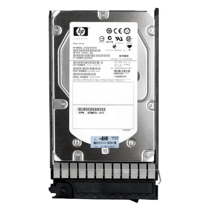 516816-B21 HPE 450GB 15K 6G 3,5INCH DP ENTERPRISE SAS HDD