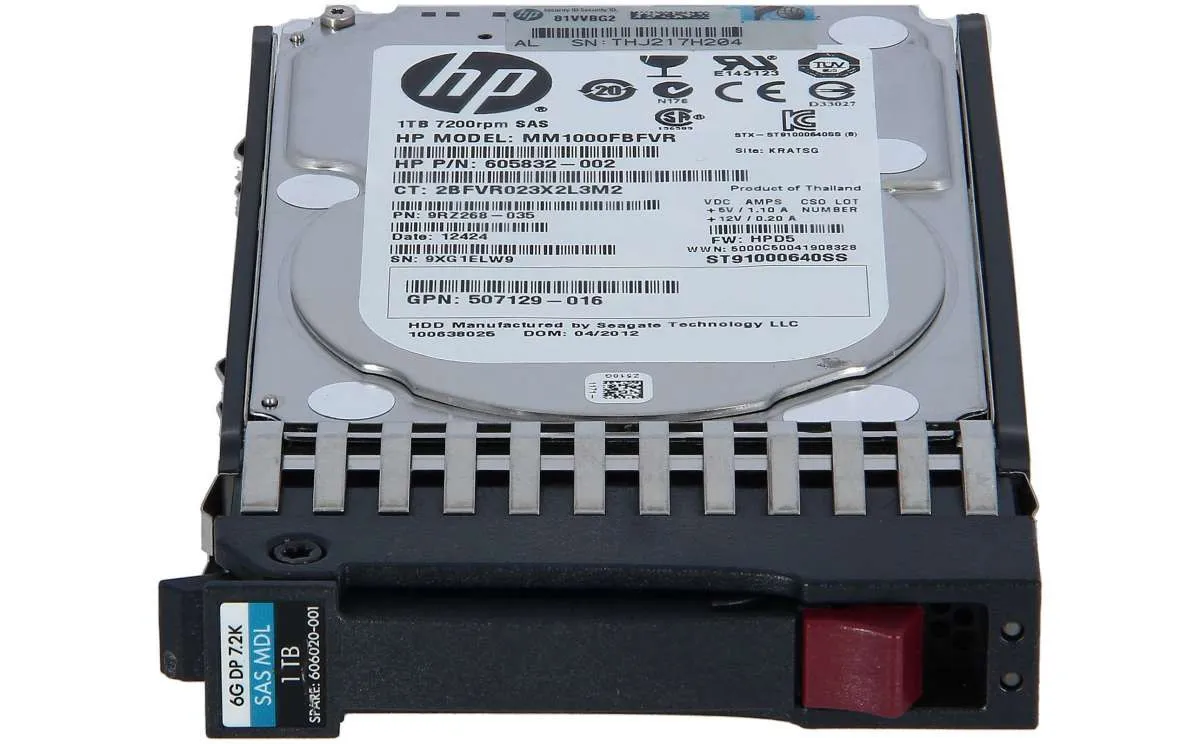605835-B21 HP 1TB 7,2K 6G 2,5INCH SAS HDD