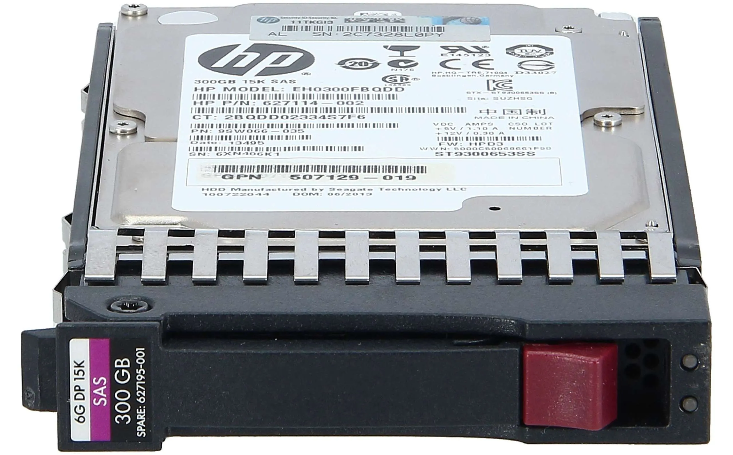 627117-B21 HP 300GB 15K 6GB DP 2.5IN SAS HDD