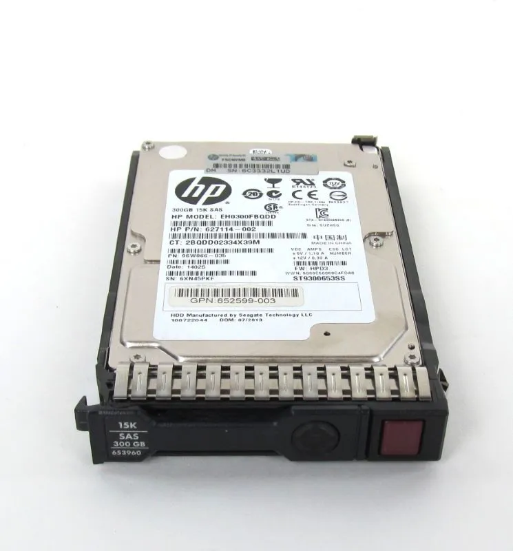 652611-B21 HP 300GB 15K 6G 2,5INCH SC SAS HDD