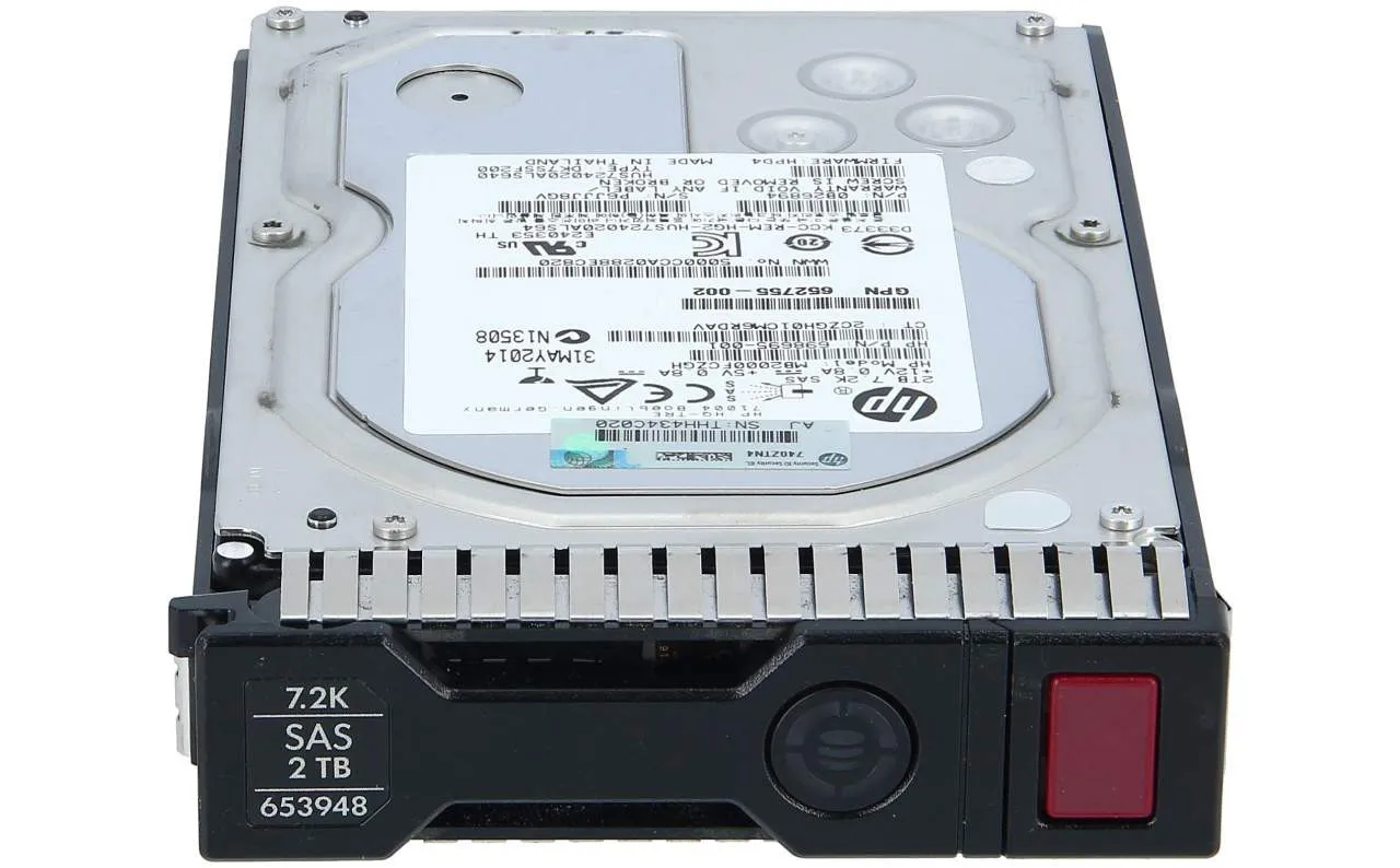 652757-B21 HP 2TB 7,2K 6G 3,5INCH SC MDL SAS HDD