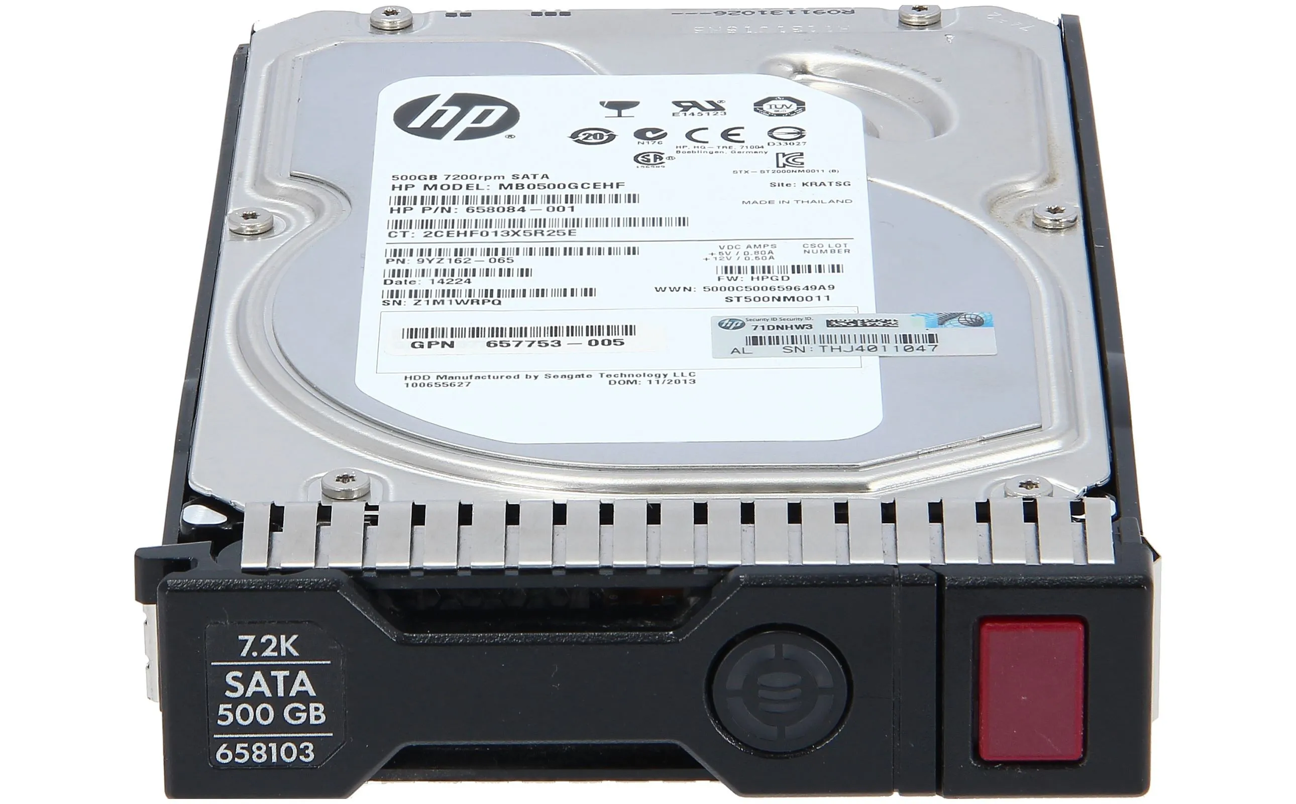 658071-B21 HP 500GB 7.2K 6G 3.5INCH LFF SATA HDD