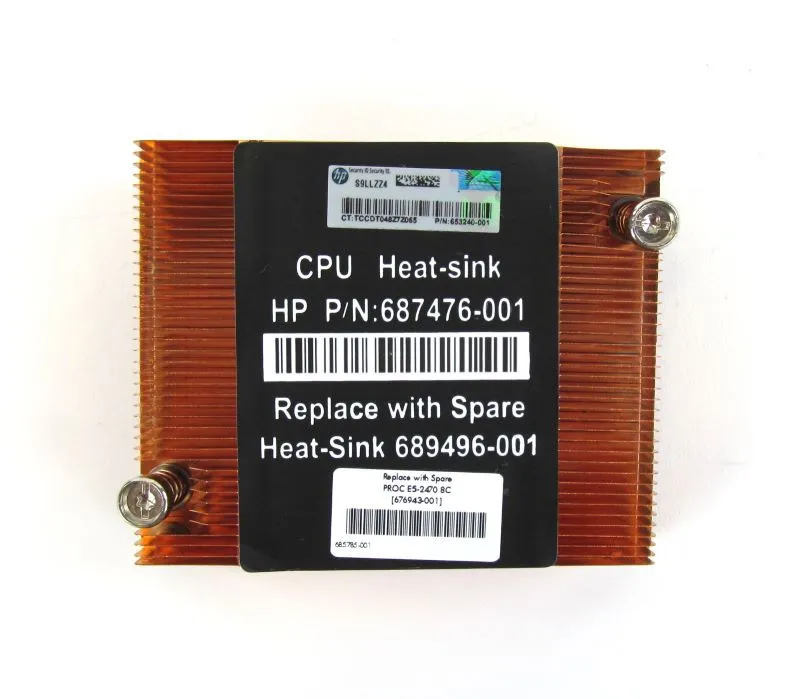 687476-001 HP SL4540 G8 HEATSINK