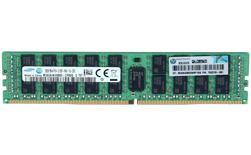 728629-B21 MICRON 32GB (1*32GB) 2RX4 PC4-17000P-R DDR4-2133MHZ RDIMM