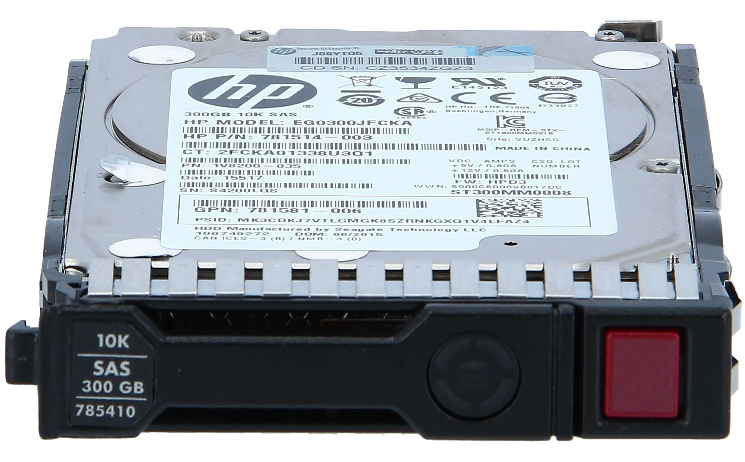 785067-B21 HP 300GB 10K 12G 2,5INCH SAS HDD