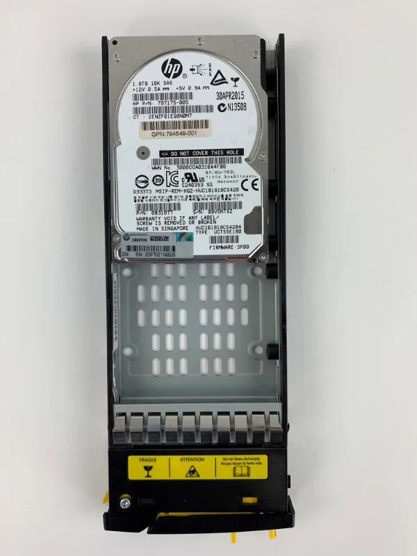 793135-001 HP HPE 3PAR StoreServ M6710 1.8TB SAS 6G 10K SFF (2.5in) HDD