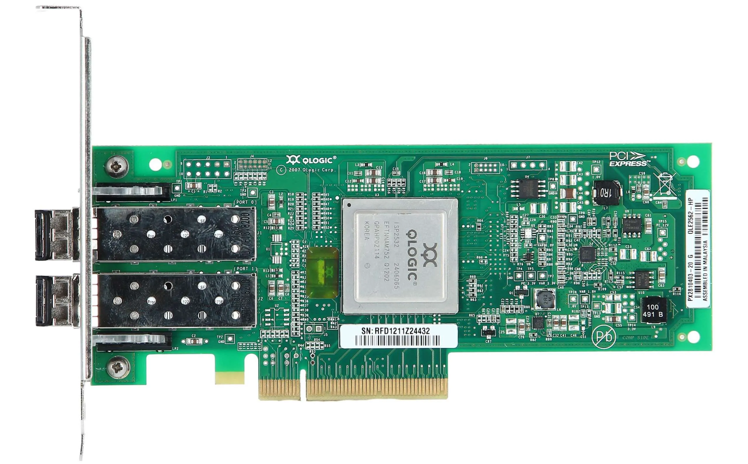 AJ764A-LP HP 82Q 8GB DUAL-PORT PCI-E FC HBA - LPB