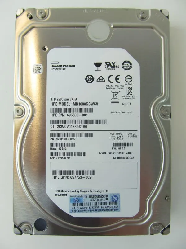AJ740B HP HP StorageWorks MSA2 1TB SATA 7.2K LFF (3.5in) HDD