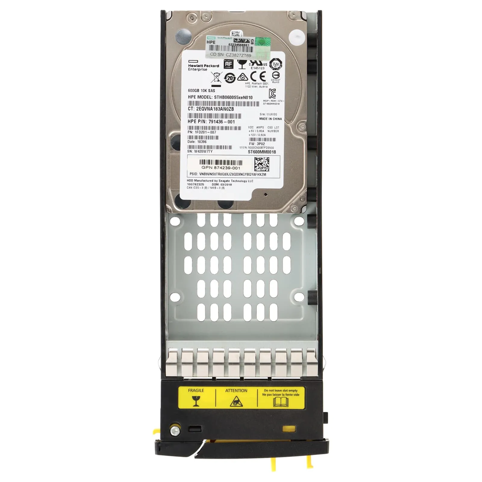 810761-001 HPE 3PAR STORESERV 8000 600GB