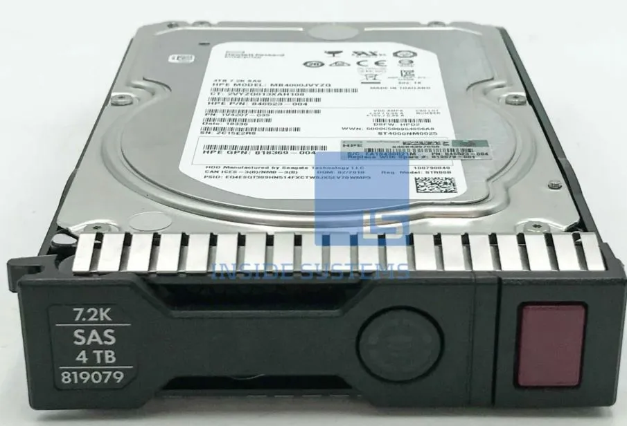 742076-001 HP HP M6720 4TB SAS 6G 7.2K LFF (3.5in) HDD