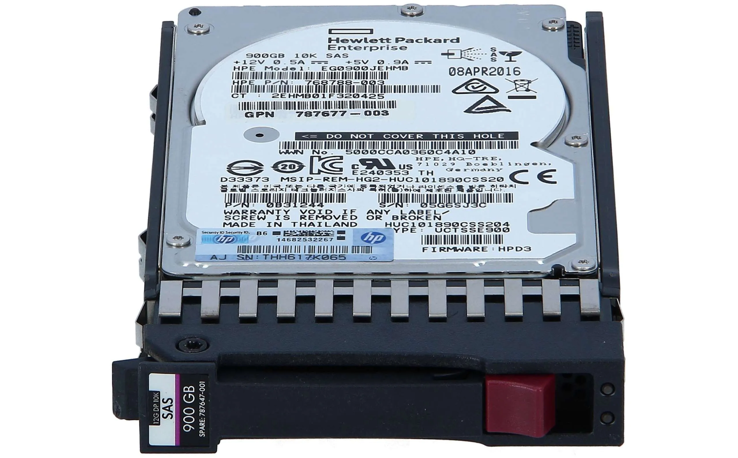 J9F47A HPE MSA 900GB SAS 12G 10K SFF (2.5in) HDD