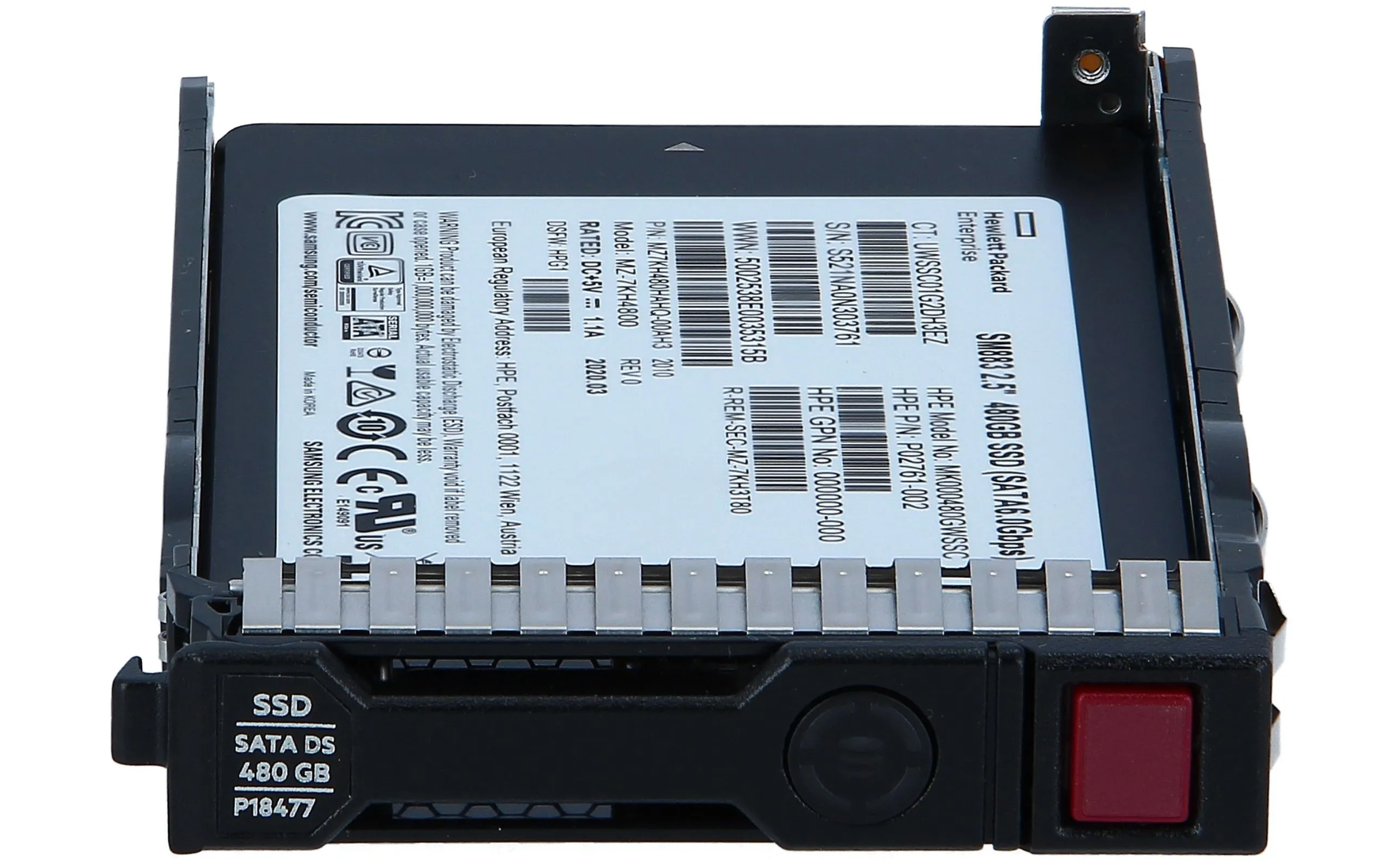 P07922-B21 HP 480GB 6G 2,5INCH MU SATA SSD
