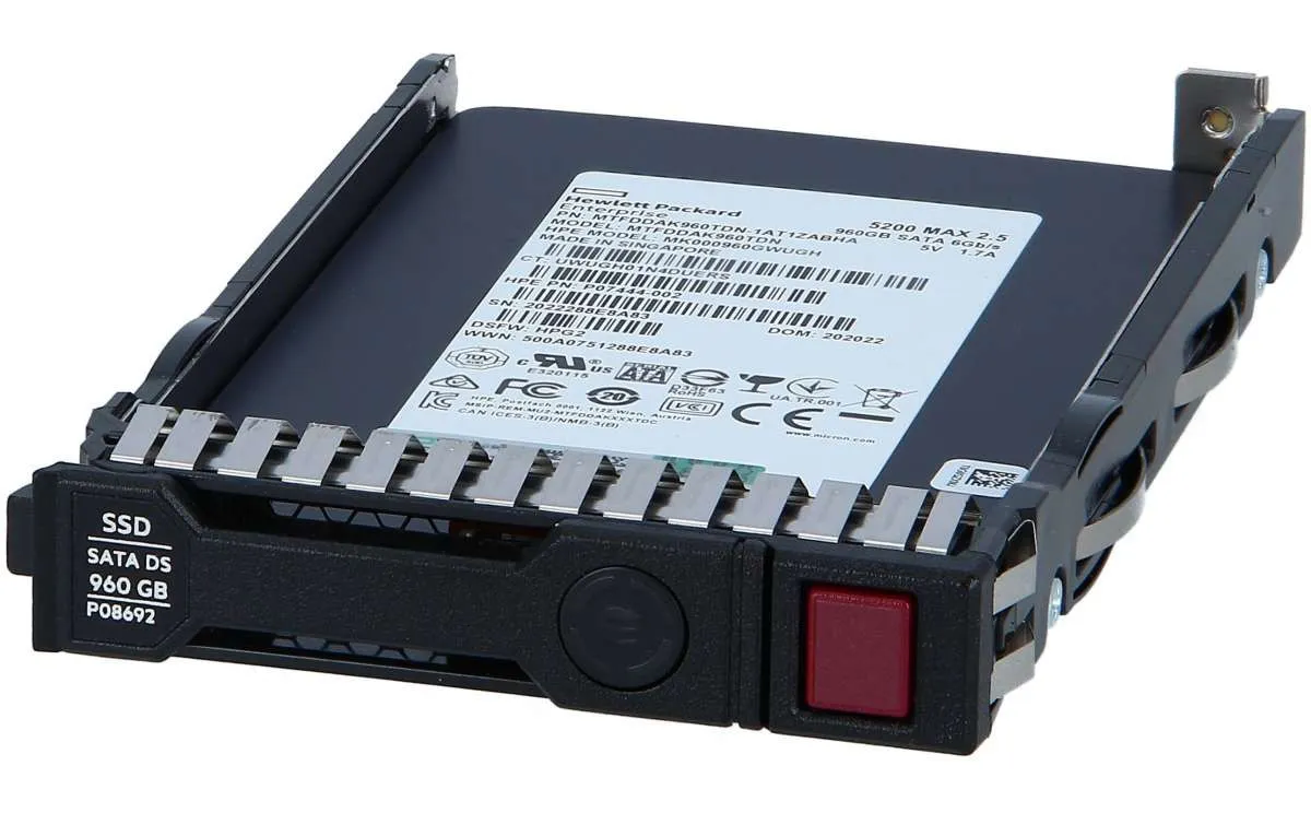 P07926-B21-NL HPE 960GB 6G 2,5INCH MU SC DS SATA SSD - NO LABEL