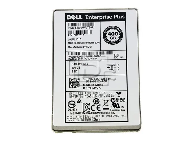8JYJK DELL 400GB 12G 2,5INCH SAS MU SSD