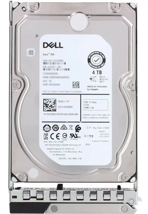 NT1X2 DELL 4TB 7,2K 12G 3,5INCH SAS HDD