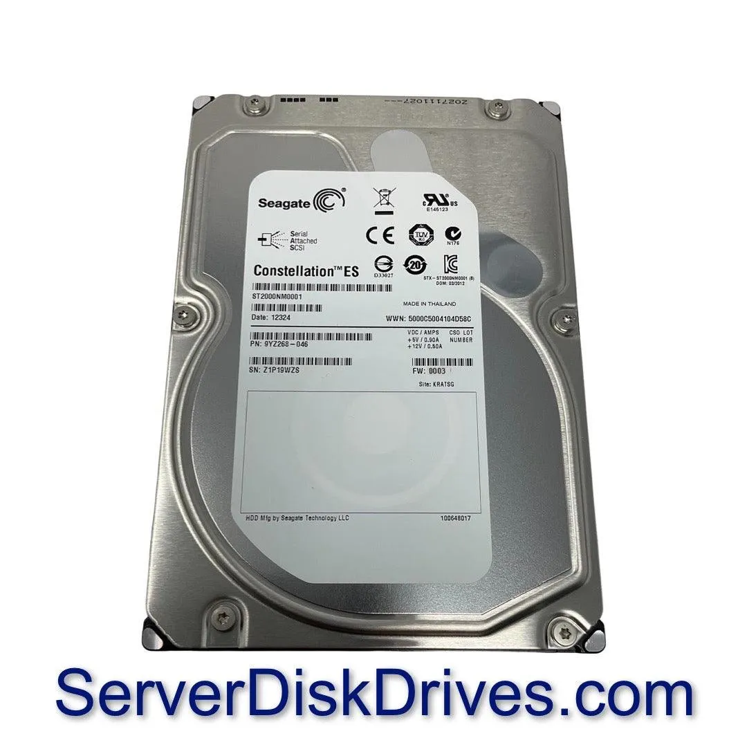 0974536-02-CL SEAGATE COMPELLENT 2TB 7,2K 6G 3,5INCH SAS HDD