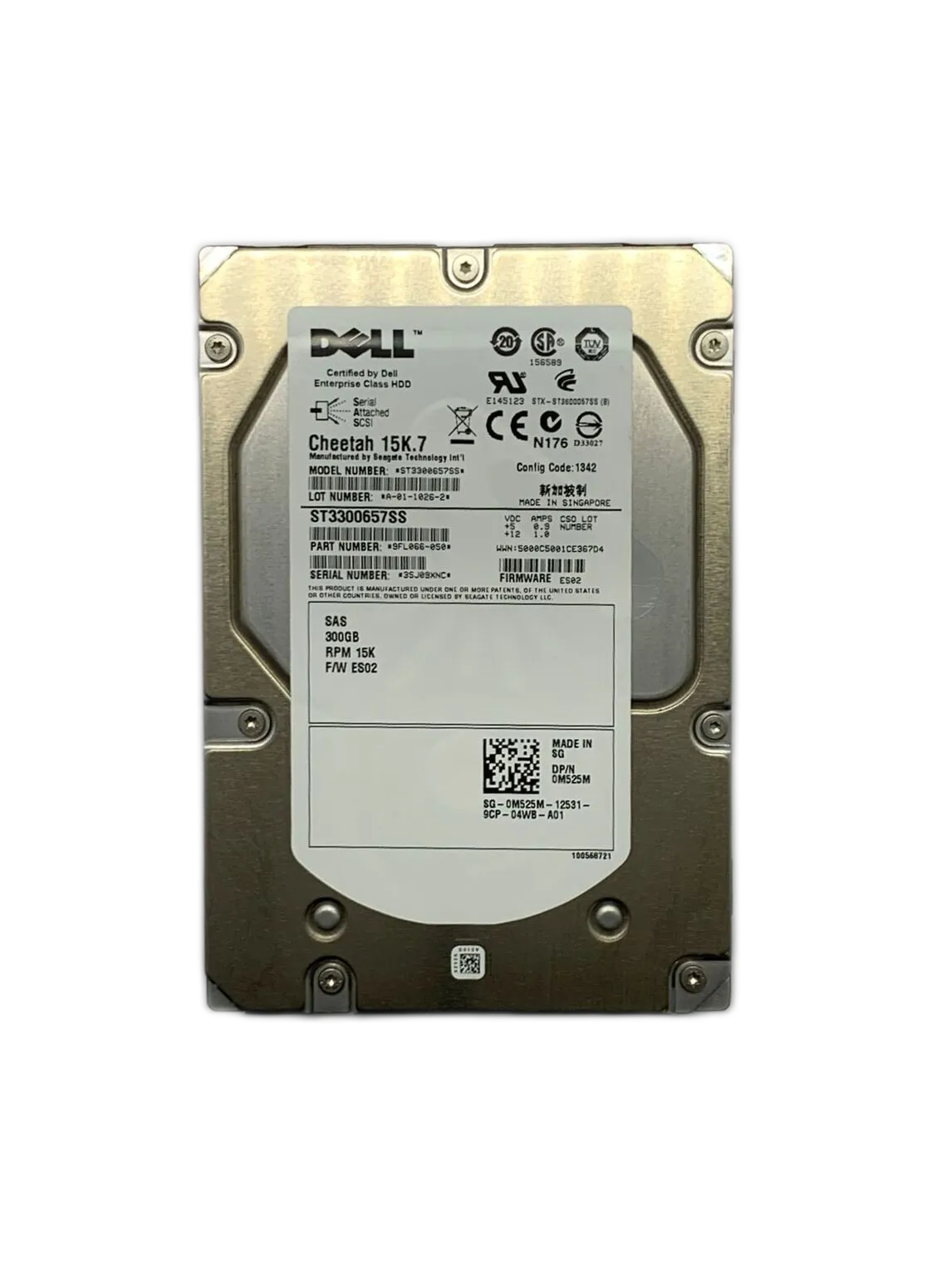 HD DELL 300GB 15K 3.5 SAS 0M525M ST3300657SS