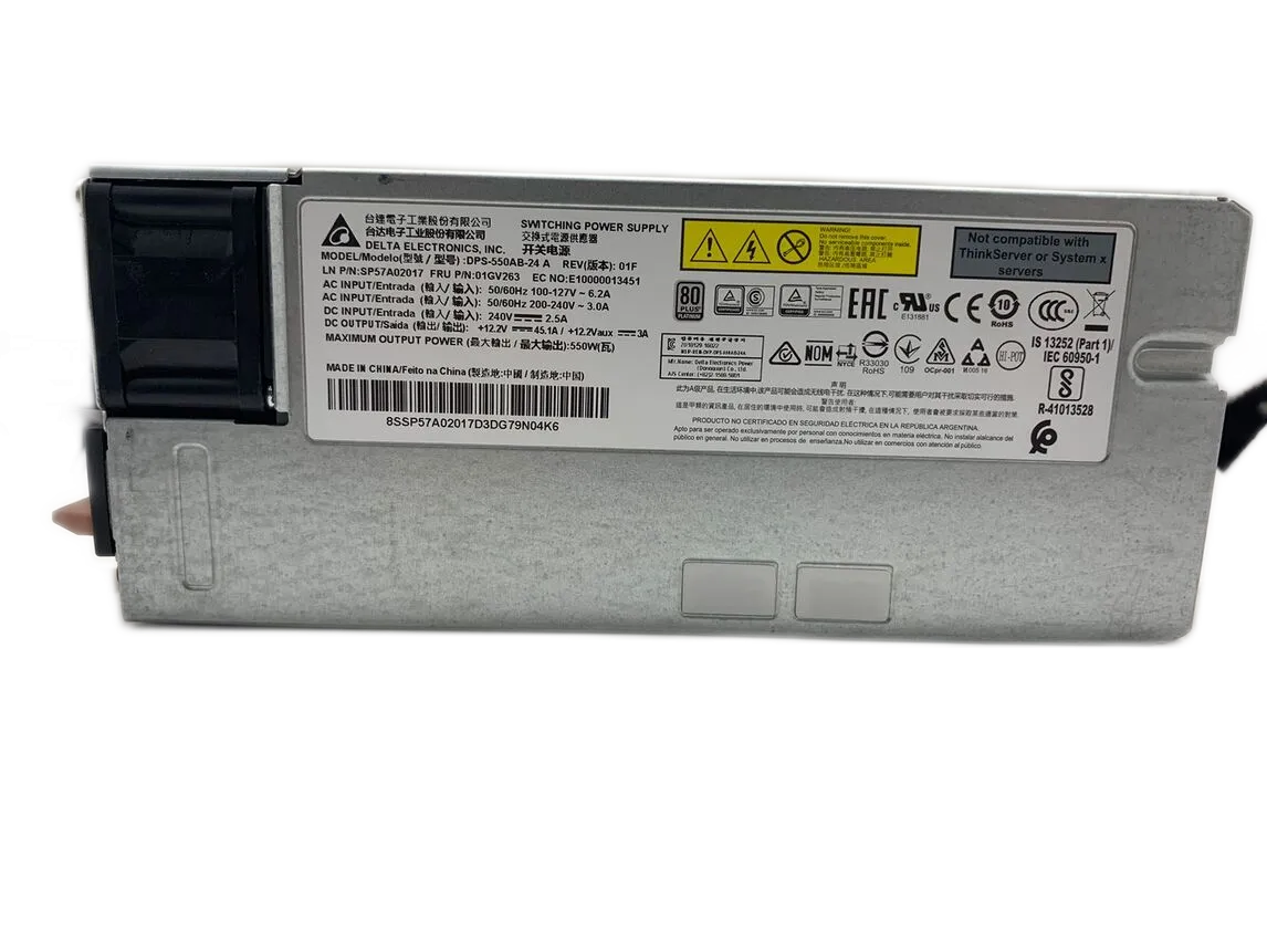 FONTE LENOVO 550W 01GV263 THINKSYSTEM SR550 SR650