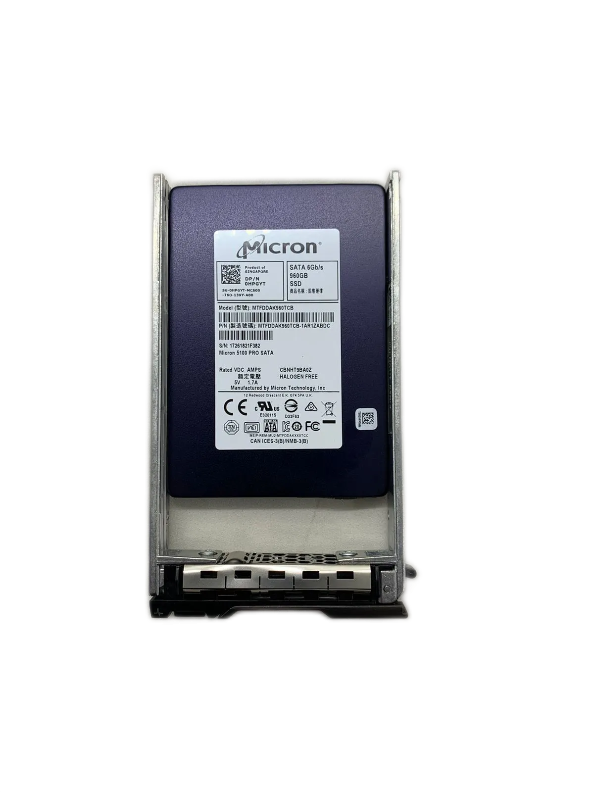 SSD DELL 960GB SATA 2.5 HPGYT MTFDDAK960TCB 6GBS