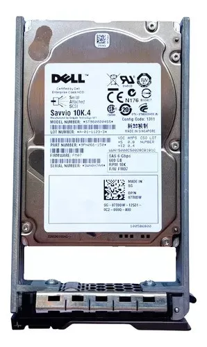 HD DELL 600GB 10K SAS 2.5 6GBS 07T0DW
