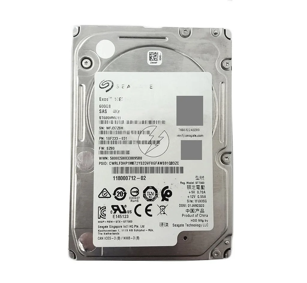 HD Seagate ST600MM0119 1XF233-031: 600GB, SAS, 3,5', 10K