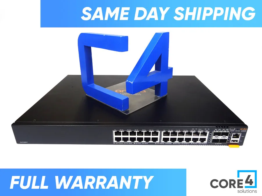 JL668-61001 HPE Aruba Networking CX 6300F 24-port 1GbE and 4-port SFP56 Switch