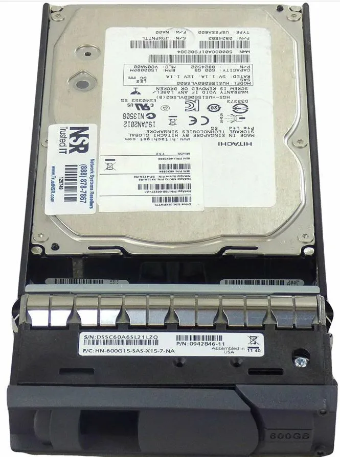 X412A-R5 NETAPP 600GB 15K 3G 3.5INCH SAS HDD