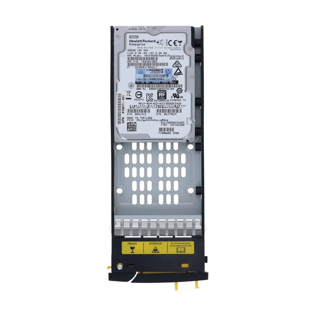 K2P92A-12G HPE 3PAR 8000 600GB 15K 12G FIPS 2.5INCH SAS HDD