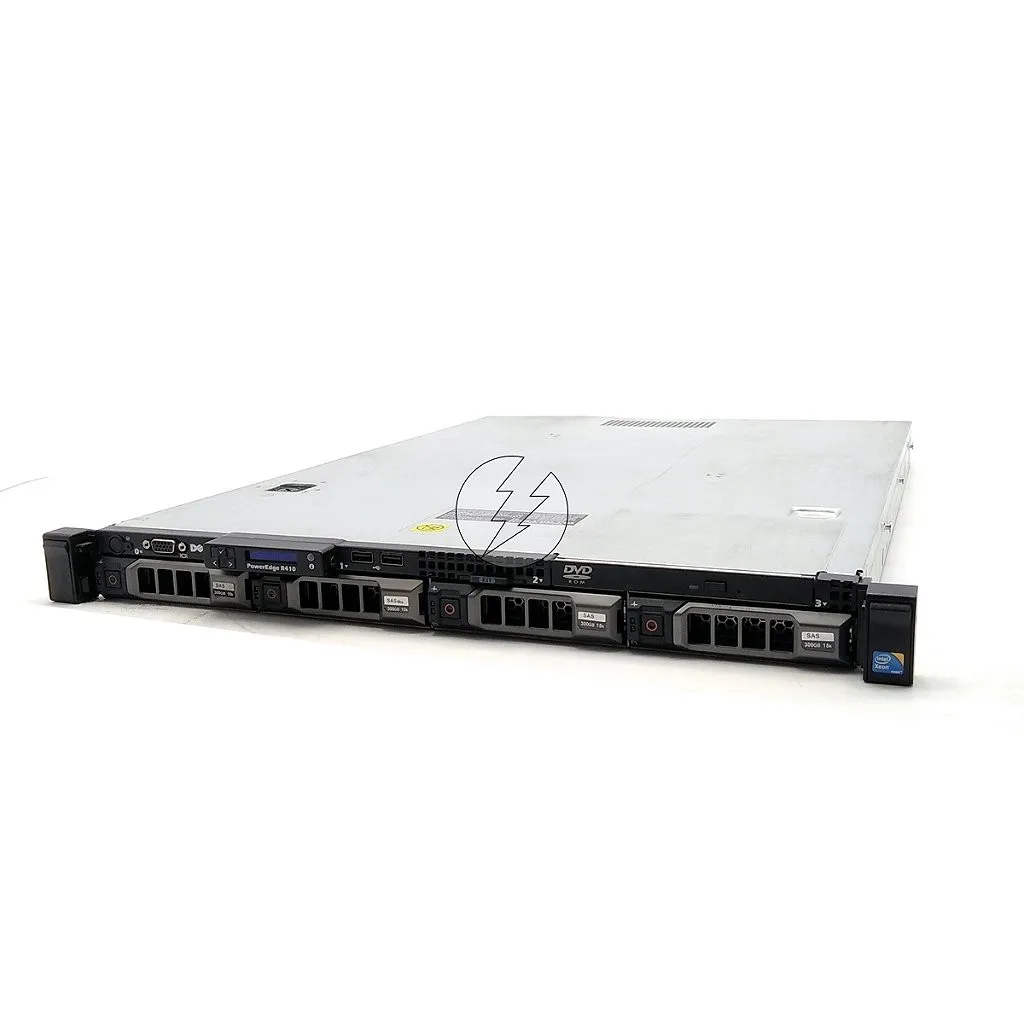 Kit Servidor Dell PowerEdge R410: 2x Xeon 4 core, DDR3 32GB, Sem HD + 1x Placa 2x SFP+ 10Gb