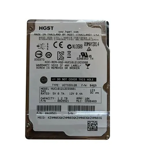 HUC101212CSS601 HITACHI 1,2TB 10K 6G 2,5INCH SAS HDD