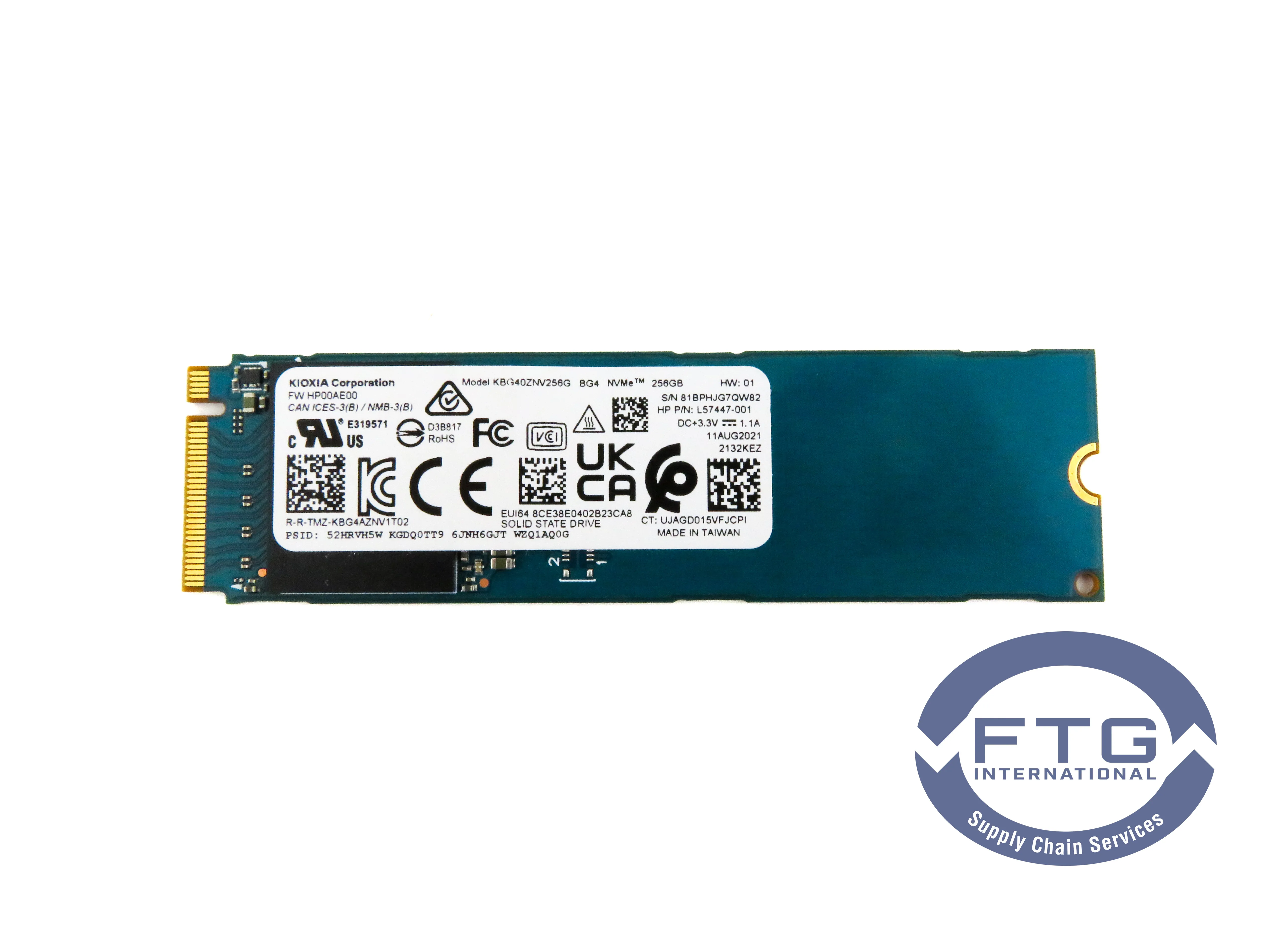 L57447-001 HP 256GB M,2 2280 MLC NVME SSD