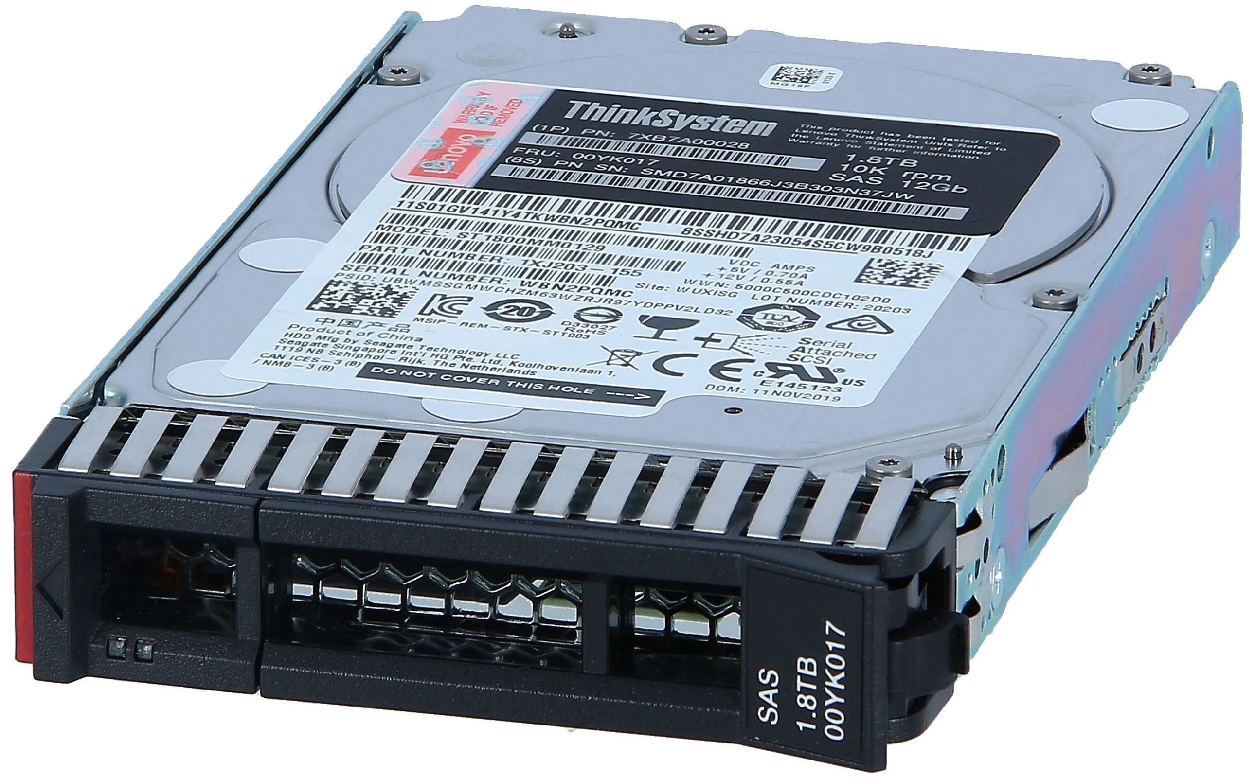 7XB7A00028 ThinkSystem 2.5 1.8TB 10K SAS 12Gb Hot Swap 512e HDD