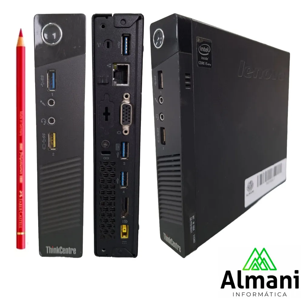 DESKTOP LENOVO M93P CORE I5 4570T HD 500 GB 8 GB RAM - WIN10 PRO - MICRO