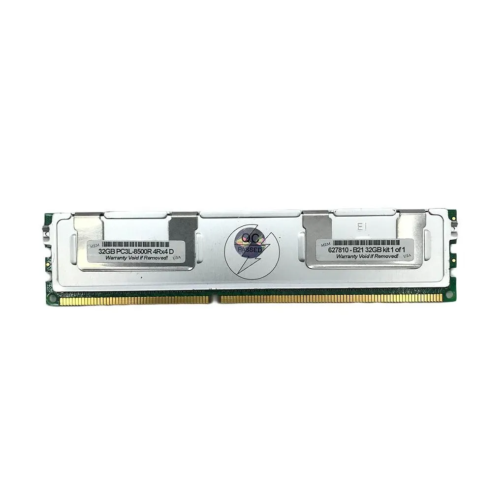 Memória RAM 627810R-B21: DDR3L, 32GB, 4Rx4, 1066MHz, 8500R, RDIMM