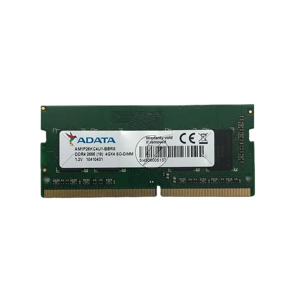 Memória RAM Adata AM1P26KC4U1-BBRS: DDR4, 4GB, 4Gx4, 2666, SODIMM