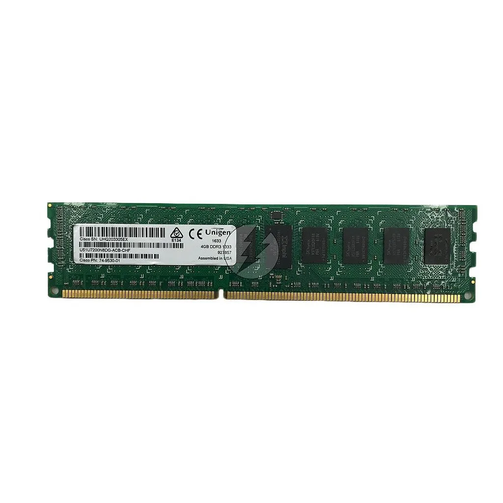 Memória RAM Cisco Unigen U51U7200N8DG-ACB-CHF 74-9530-01: DDR3, 4GB, Rx, 1333R, RDIMM