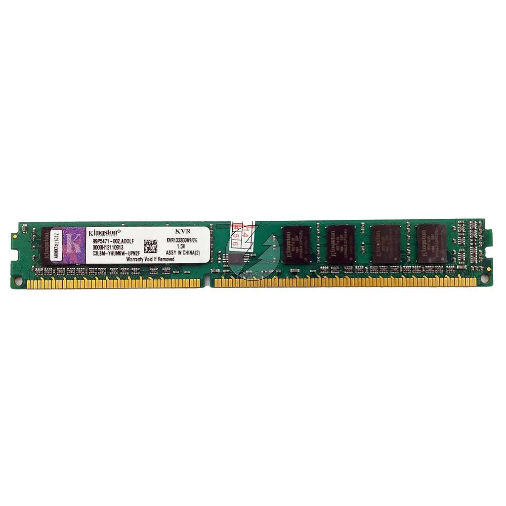 Memória RAM Kingston KVR1333D3N9/2G KVR1333D3N9/2G-SP Chip Kingston: DDR3, 2GB, 2Rx8, 1333, UDIMM, VLP