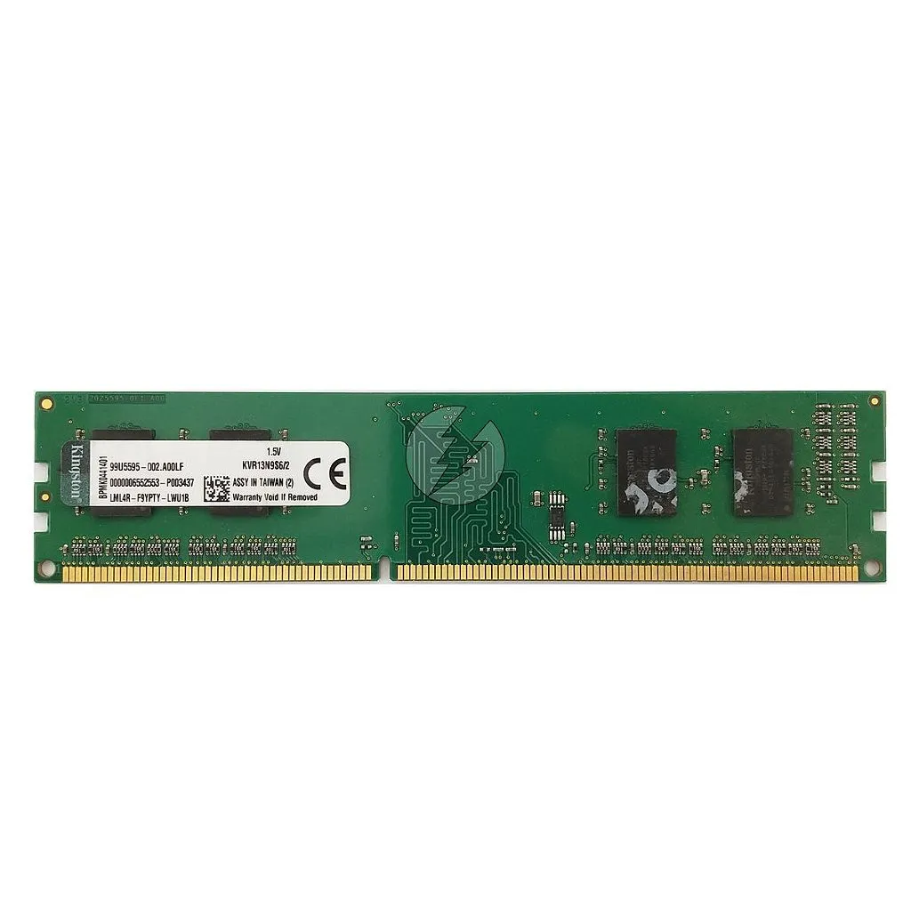 Memória RAM Kingston KVR13N9S6/2 Chip Kingston: DDR3, 2GB, 1Rx16, 1333, UDIMM