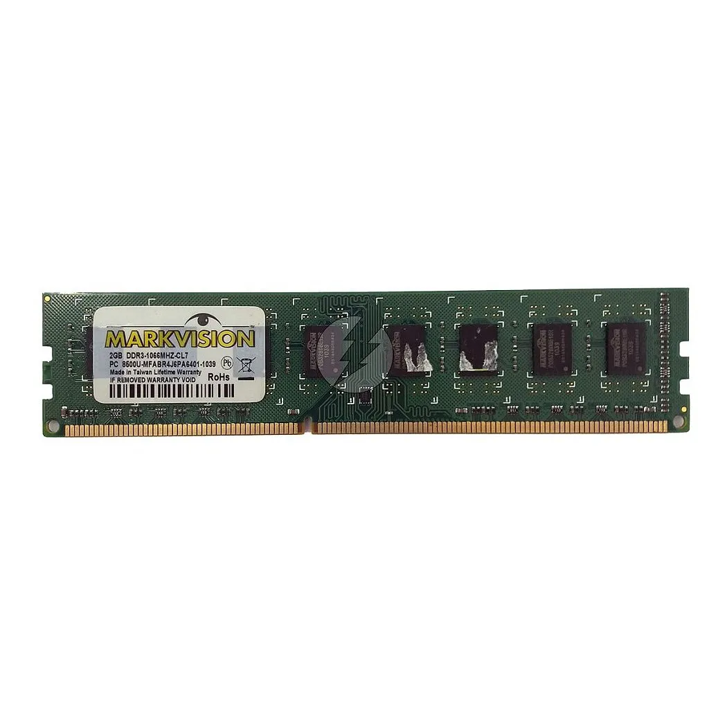 Memória RAM MarkVision MFABR4J6PA6401-1033: DDR3, 2GB, Rx, 1066, UDIMM