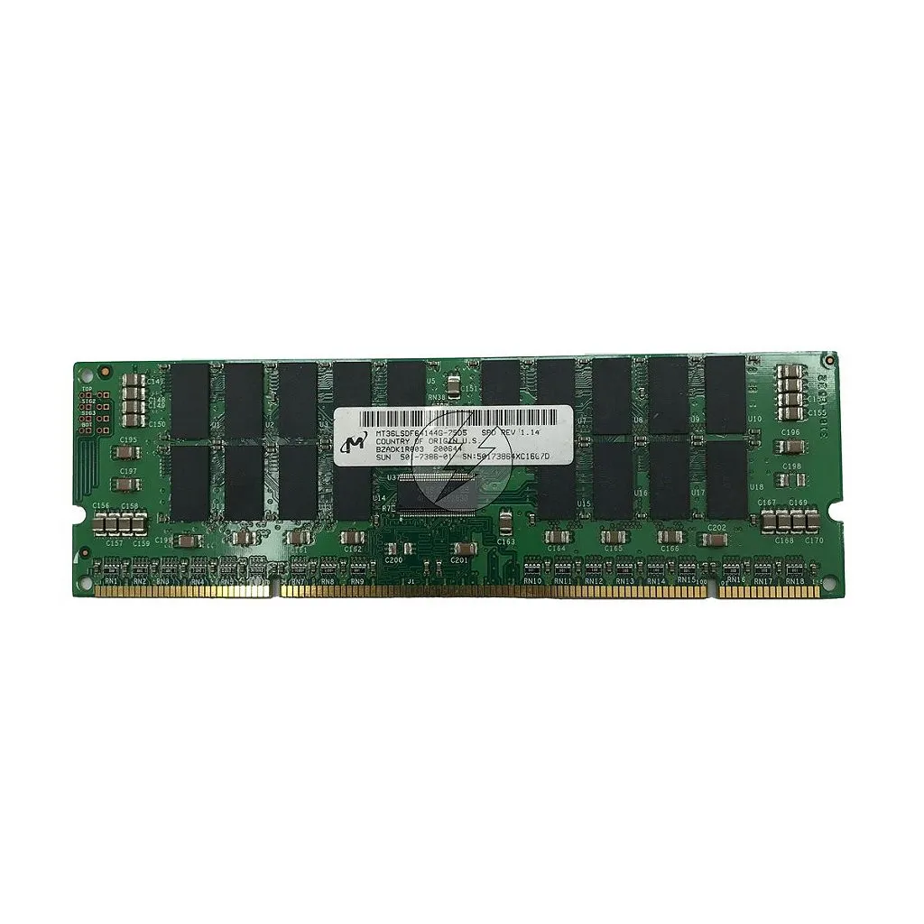 Memória RAM Micron MT36LSDF64144G-75D5: DDR1, 1GB, Rx , 100MHz, RDIMM