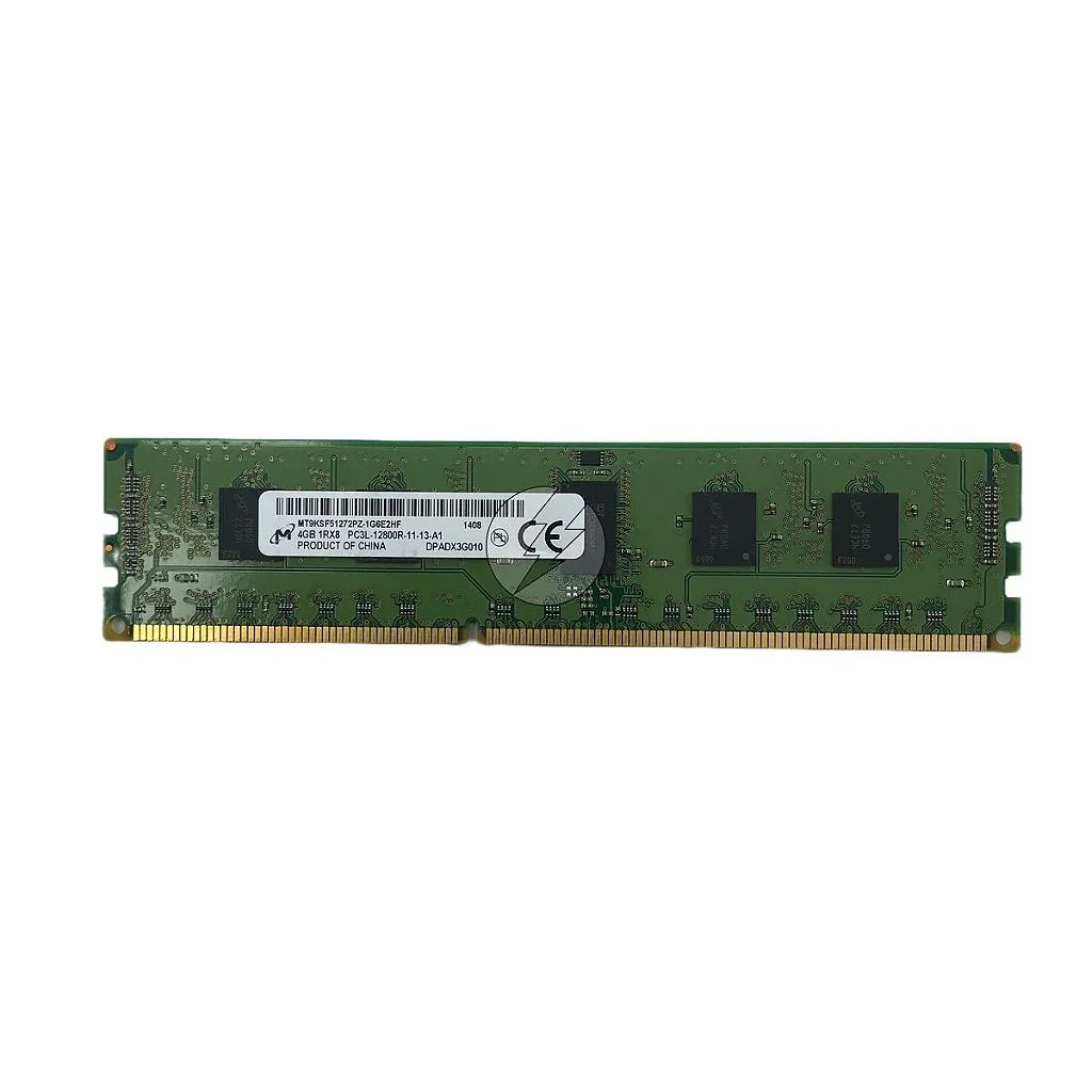 Memória RAM Micron MT9KSF51272PZ-1G6E2: DDR3L, 4GB, 1Rx8, 1600MHz, 12800R, RDIMM