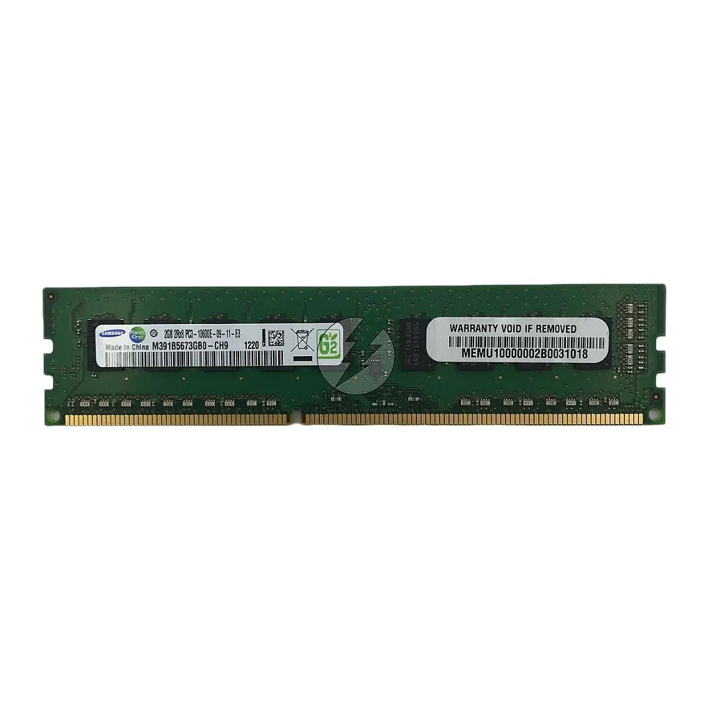 Memória RAM Samsugn M391B5673GB0-CH9 500209-261: DDR3, 2GB, 2Rx8, 1333MHz, 10600E, ECC UDIMM