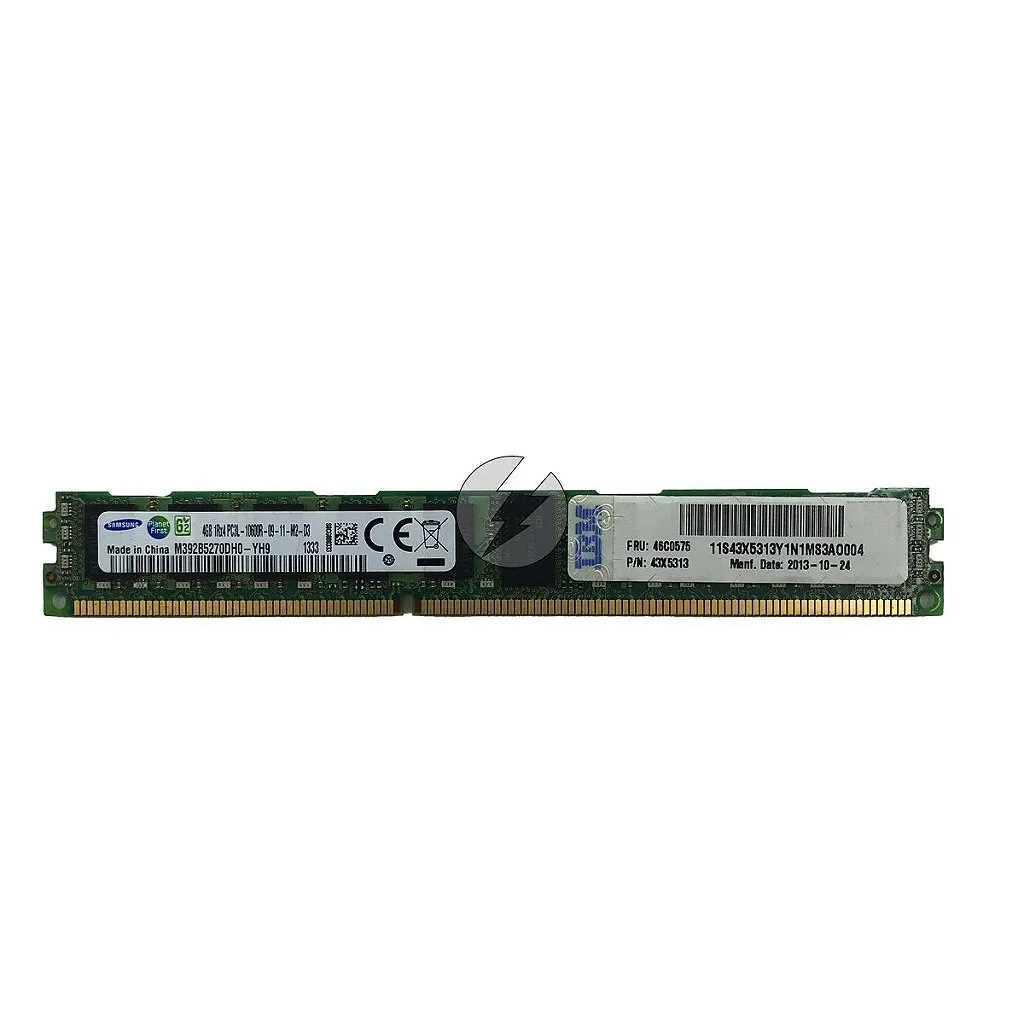 Memória RAM Samsung M392B5270DH0-YH9 46C0575 43X5313: DDR3L, 4GB, 1Rx4, 1333MHz, 10600R, RDIMM