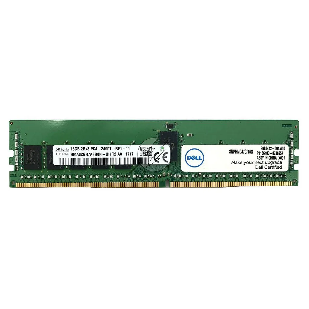 Memória RAM SK hynix HMA82GR7AFR8N-UH 01AG609: DDR4, 16GB, 2Rx8, 2400T, RDIMM