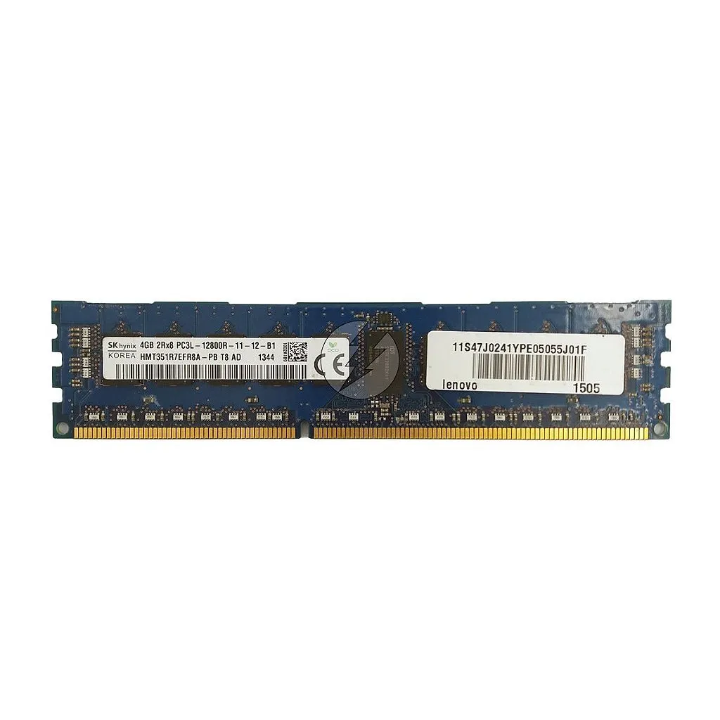 Memória RAM SK hynix HMT351R7EFR8A-PB 46W0737 47J0241: DDR3L, 4GB, 2Rx8, 1600R, RDIMM