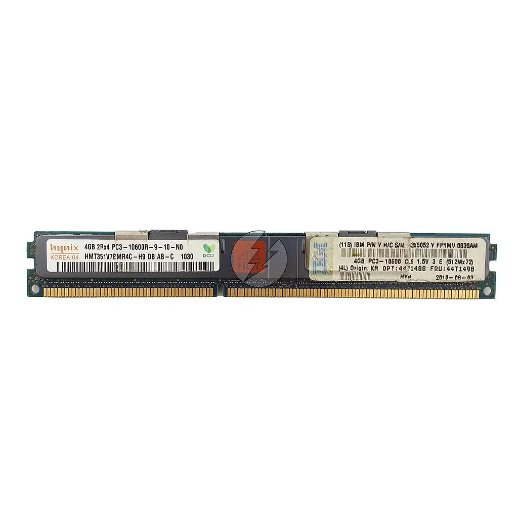 Memória RAM SK hynix HMT351V7BMR4C-H9 43X5052 44T1498: DDR3, 4GB, 2Rx4, 1333R, RDIMM, VLP