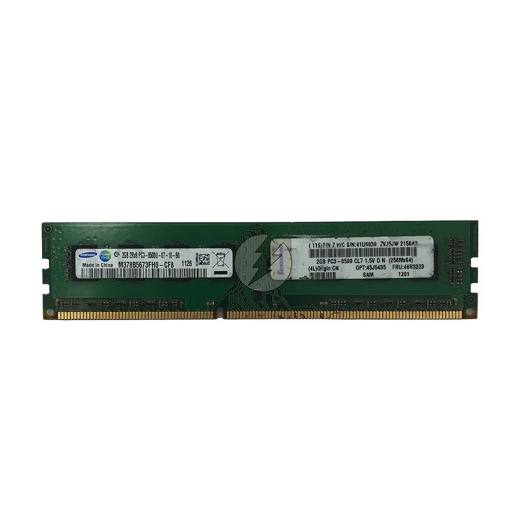 Memória RAM SMART M378B5673FH0-CF8 46R3323: DDR3, 2GB, 2Rx8, 1066U, UDIMM
